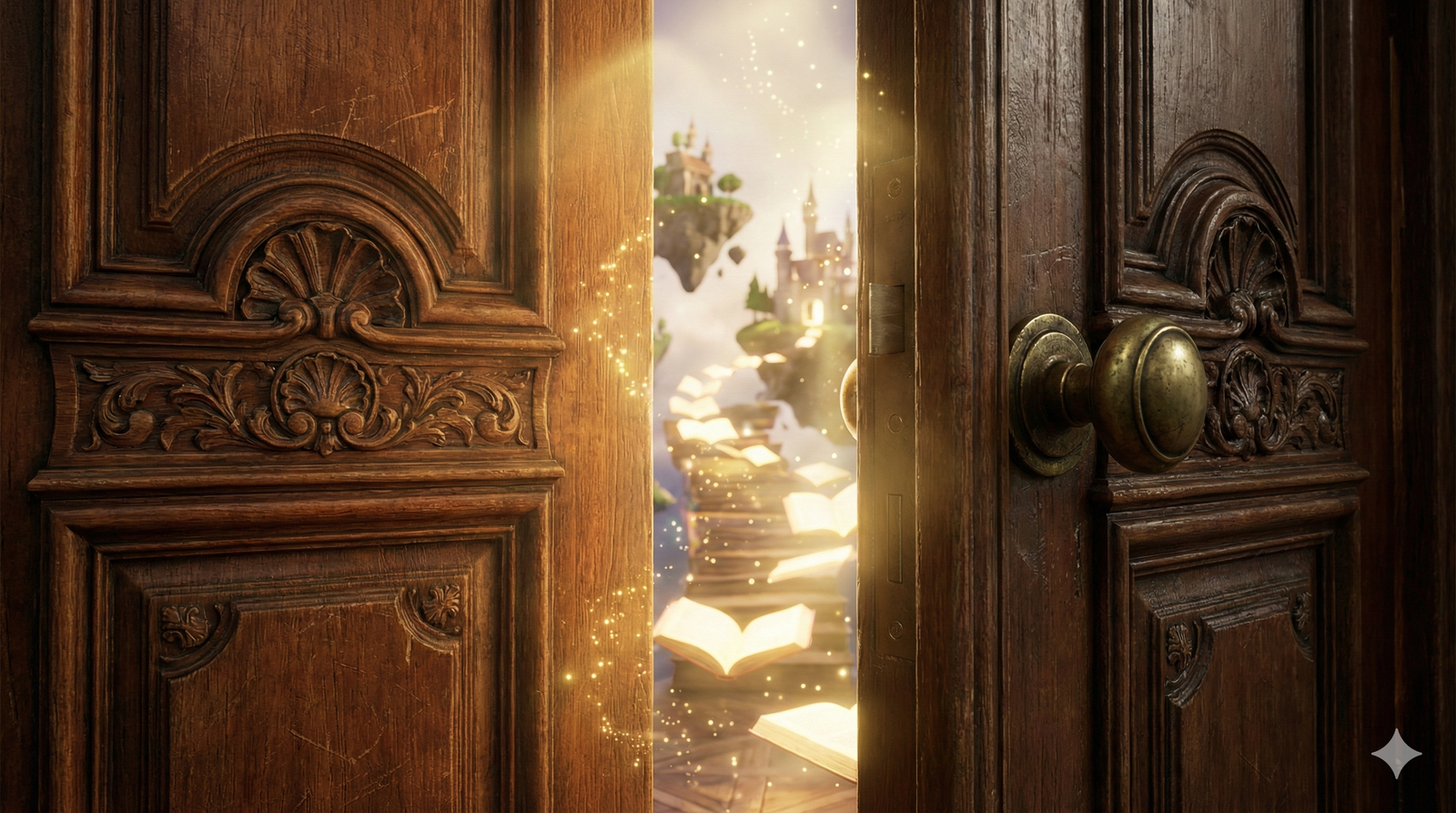 A magical door opening