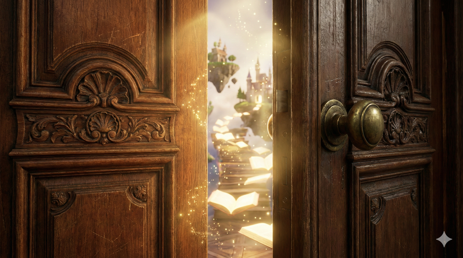 A magical door opening